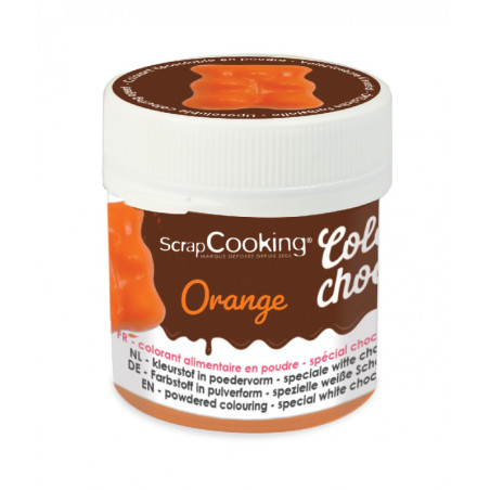 Colorant Alimentaire en poudre Liposoluble pour chocolat - Orange