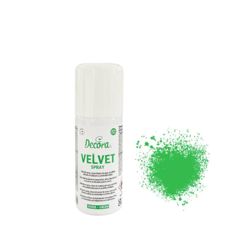 Spray de colorant alimentaire blanc effet velours 250 ml 