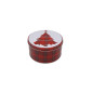 Boite à gâteaux de Noël ronde Petite - Décor Sapin de Noël - 13 cm