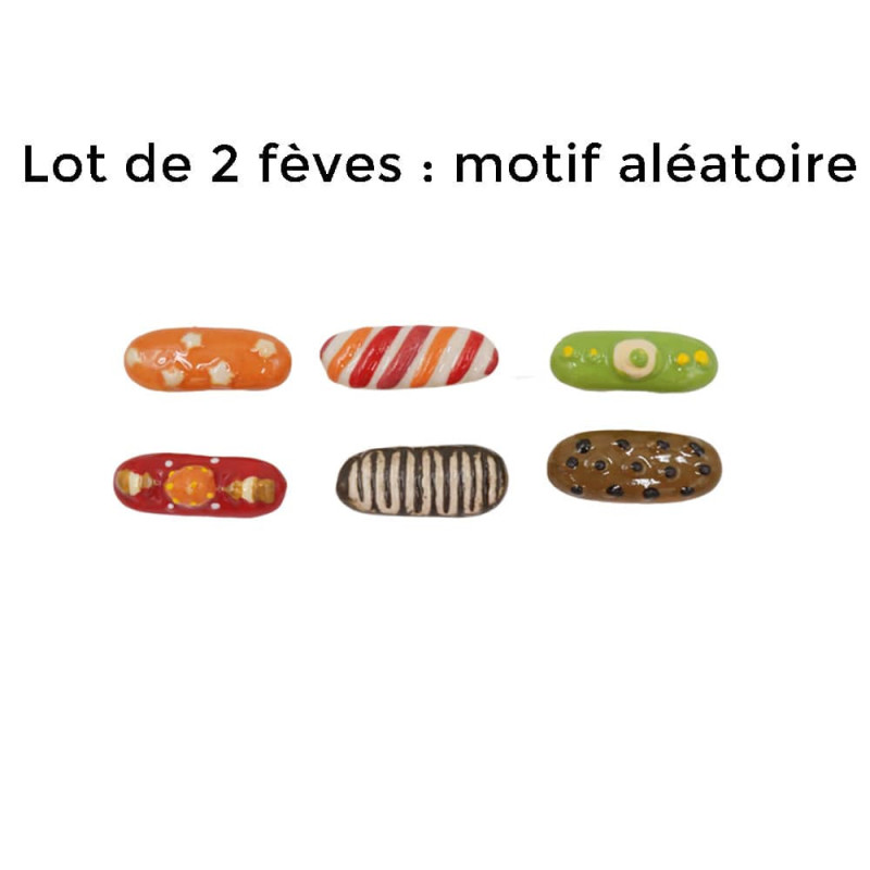 Lot de 2 fèves Galettes des Rois - Fève thème pâtisserie, modèle aléatoire  - Scrapcooking