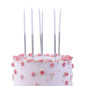 Bougies d'anniversaire - Blanche et Argent pailleté - Lot 16 bougies