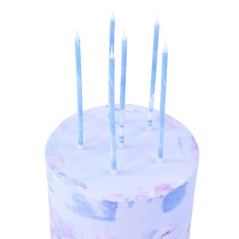Bougies d'anniversaire - Marbre Bleu