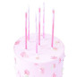 Bougies d'anniversaire - Rose Marbré - Lot 6 bougies