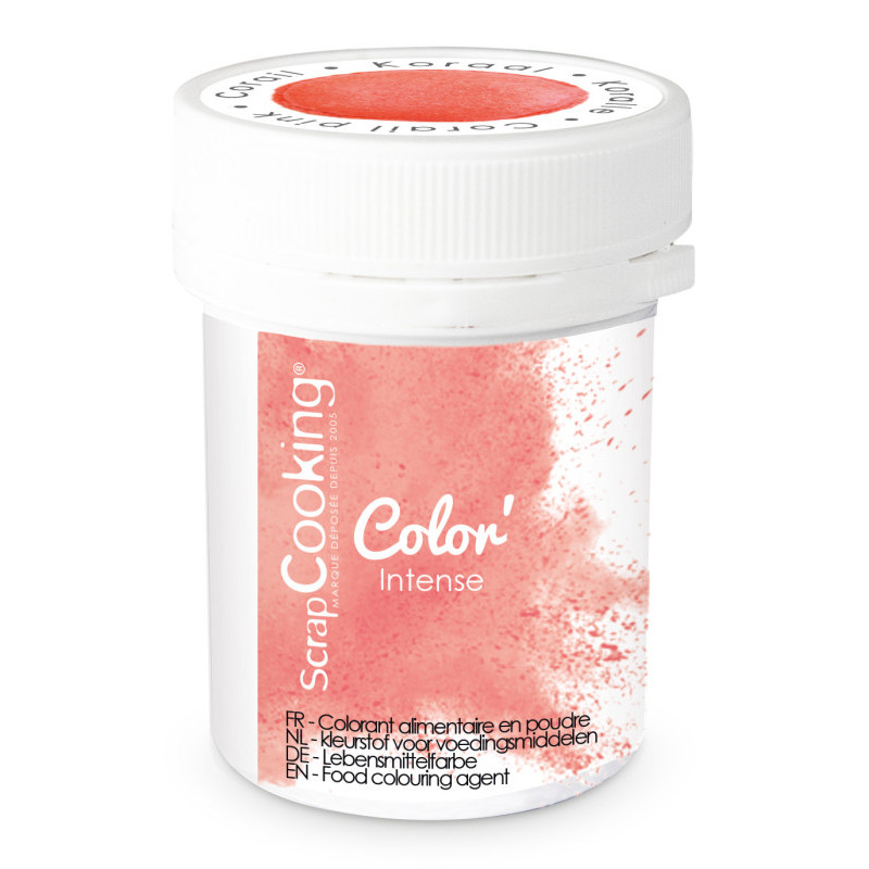 Colorant Alimentaire artificiel en poudre - Corail - Idéal macaron