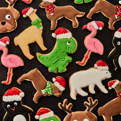 Biscuits animaux de Noël
