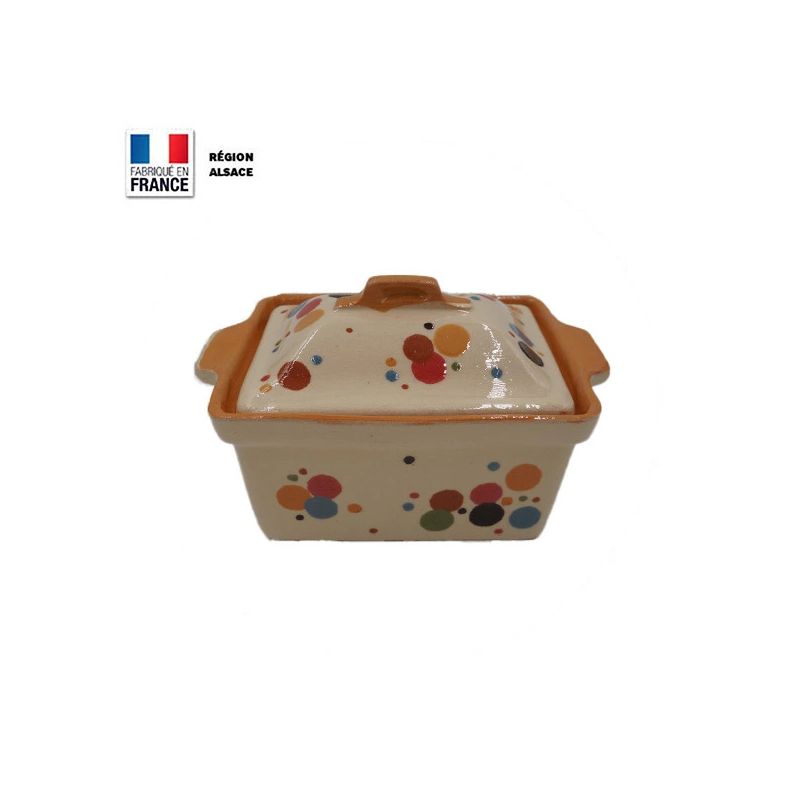 Coffret Terrien à Foie Gras En Céramique Blanc – The Kitchenette 600ml + Ardoise Et Lyre