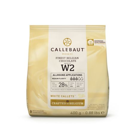 Pistoles Chocolat Blanc Callebaut 28% W2 - 400 g