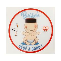 Stickers Bébé alsacien à bord - Garçon - Autocollant Voiture
