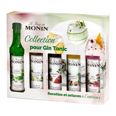 Coffret sirops Monin pour Gin Tonic - 5 X 5 Cl