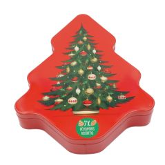 Boite à gâteaux Sapin de Noël + lot 7 emporte-pièces