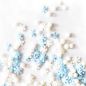 Décors en Sucre - Flocons blancs et bleus - 50 g