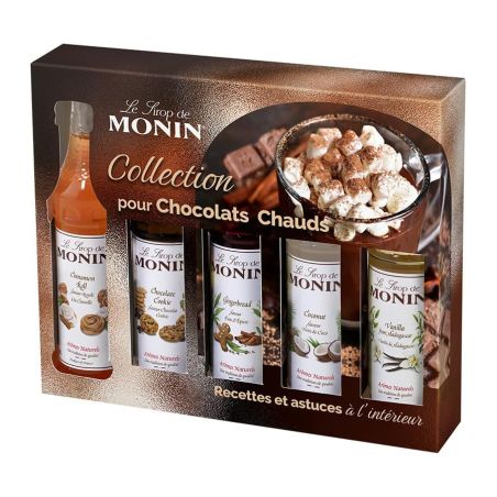 Coffret sirops Monin pour Chocolat Chaud - 5 X 5 Cl