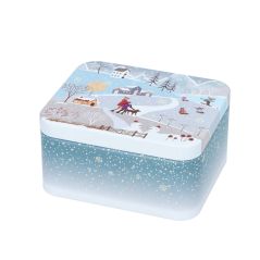 Mini Boite à Bredele -  Décor Noël - 12 cm