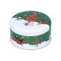 Boite à Petits Gâteaux de Noël ronde mini - 12 cm