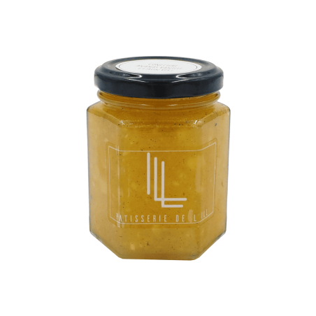 pot de confiture à l'ananas, vanille et citron vert
