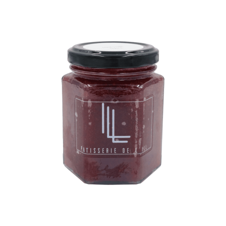 Pot de confiture à la fraise