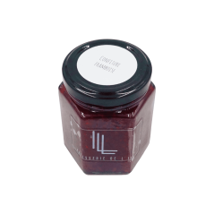Pot de confiture à la framboise