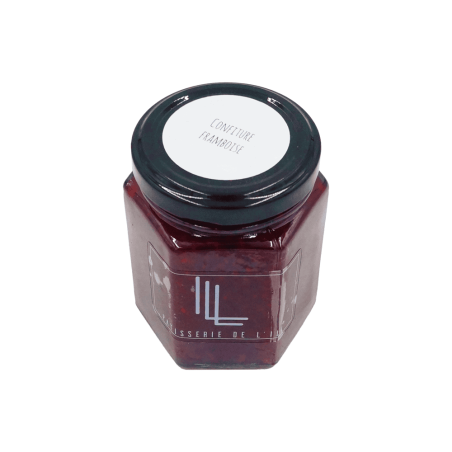Pot de confiture à la framboise