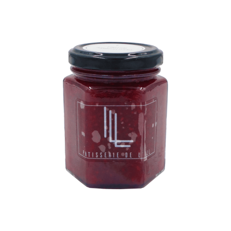 Pot de confiture à la framboise et litchis
