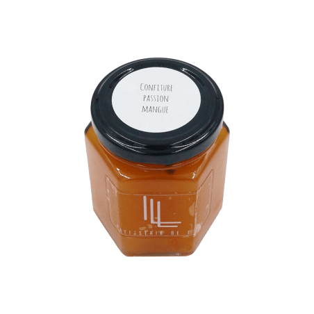 Pot de confiture passion mangue