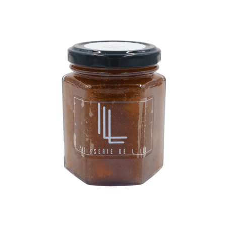 Pot de confiture à la rhubarbe
