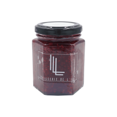 Pot de confiture à la framboise
