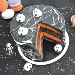 Décors en sucre Vermicelles Halloween : Orange / Noir / Blanc