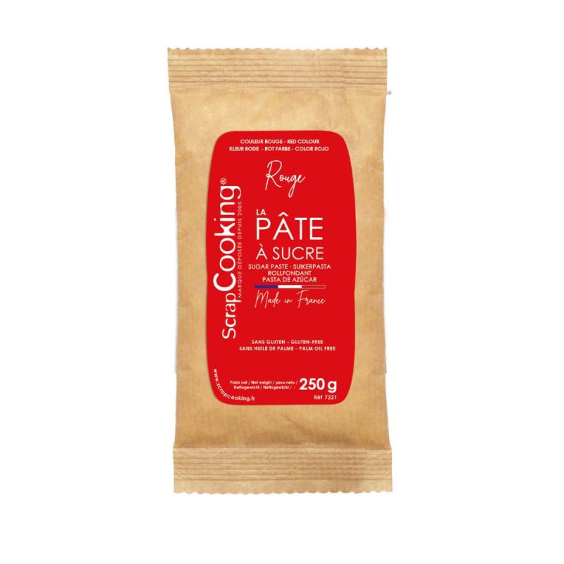 Pâte à sucre rouge 250 g Pâte à sucre rouge 250 g