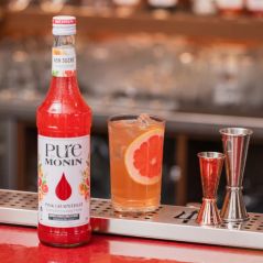 Pure by Monin Pamplemousse Rose - 70 cl - Sirop sans sucre