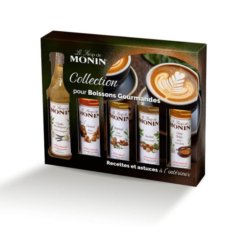 Coffret sirops Monin pour Cafés Aromatisés - 5 x 5 cl