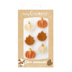 Décoration Automne en pâte d'amande