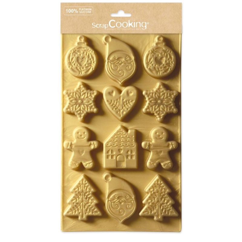 Moule formes de Noël en silicone Moule formes de Noël en silicone