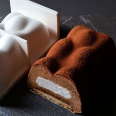Moule Bûche de Noel Ourson en silicone