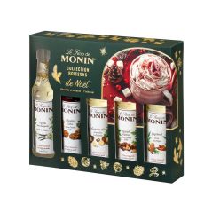 Coffret de Noël sirops Monin pour Boissons Chaudes - 5 x 5 cl