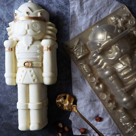 Moule Bûche de Noël Casse noisette en silicone