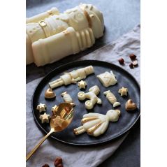 Moule Bûche de Noël Casse noisette en silicone