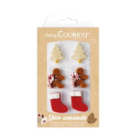 Décorations en pâte d'amande Bonhomme pain d'épices