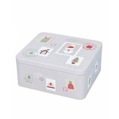 Boite à Petits Gâteaux de Noël rectangulaire 18 cm - Boite à Biscuits