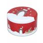 Boite à gâteaux de Noël ronde Petite - Décor Petits Sapins - 14 cm