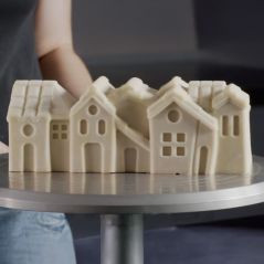 Moule à Bûche 3D Silicone Winter Village