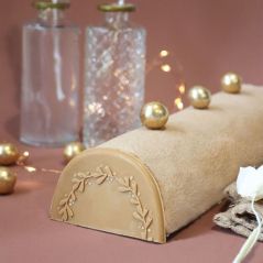 Moule embout de bûche de Noël pour Décors en Chocolat