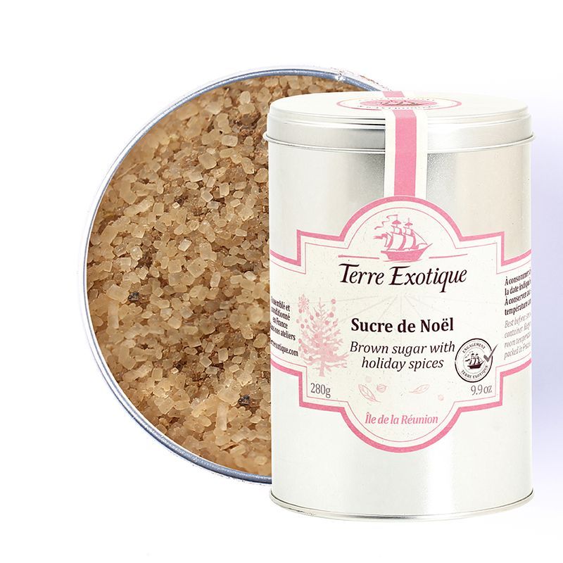 Sucre de Noël - Terre Exotique - 280g - Sucre aux épices de Noël Sucre de Noël - Terre Exotique - 280g - Sucre aux épices de Noël