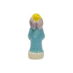 Fève en céramique peinte, thème crèche, à l'unité - Ange