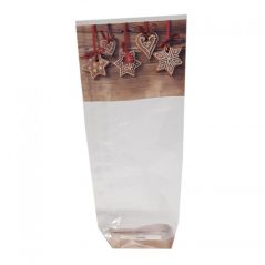 5 Sachets décor Pain d’Épices de Noël - 10 x 22 cm