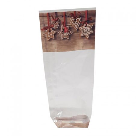 5 Sachets décor Pain d’Épices de Noël - 10 x 22 cm