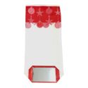 Lot de 5 sachets pour biscuits et confiseries - décor Noël rouge - 12 × 26 cm