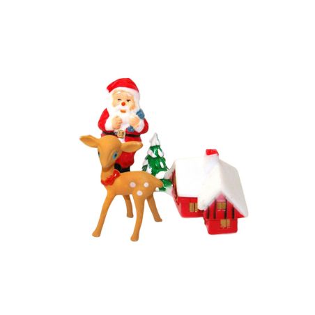 4 Sujets de Noël - Décoration Bûche