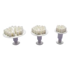 3 Emporte-pièces Poussoir Flocon de Neige