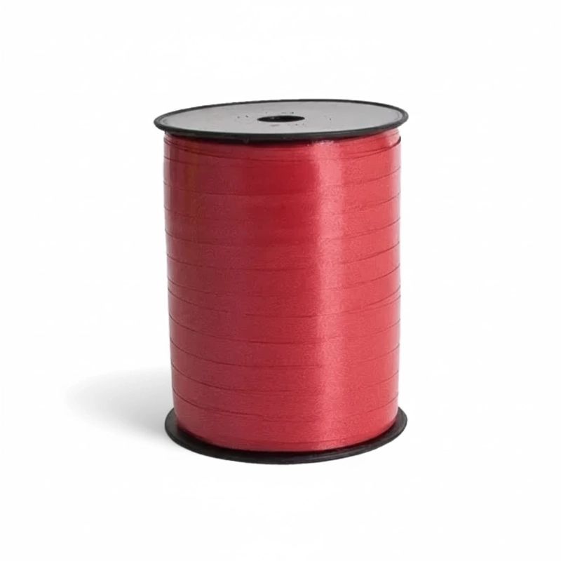 Bolduc Rouge Satiné 7mm - Bobine de 500 mètres