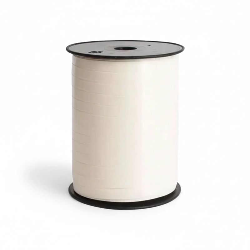 Bolduc Blanc Ivoire Satiné 7mm - Bobine de 500 mètres